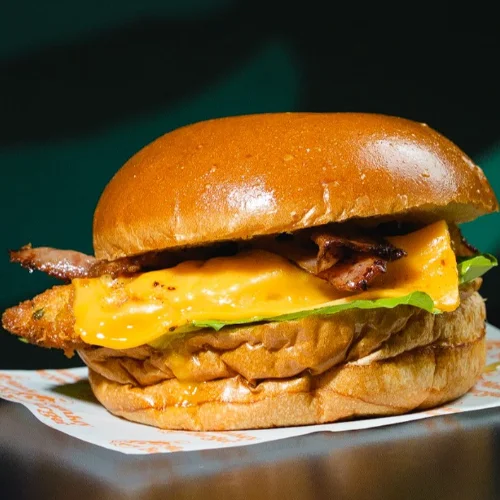 Chicken Fried Cheese Burger